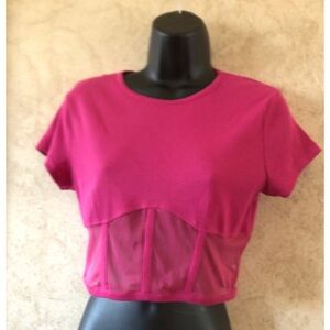 Jolie & Joy Women's Pink Crop Top(Bust 36” Length 17”)
